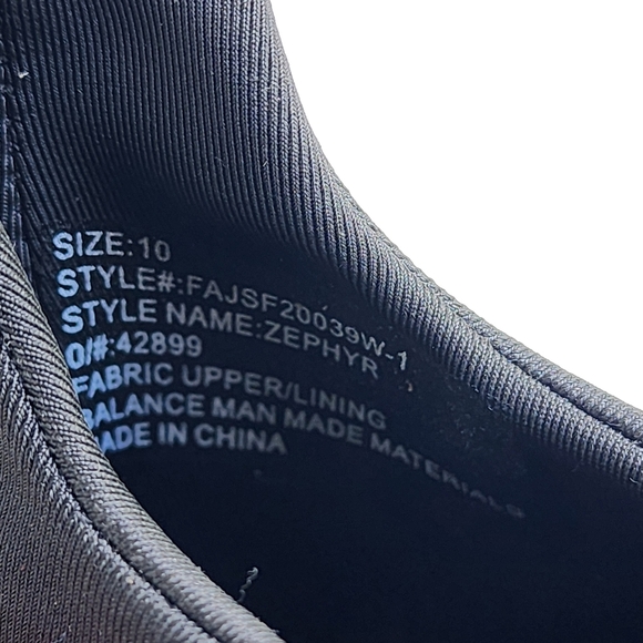 New Fabletics Zephyr Women’s Black Running Comfort Shoes Size 10 - Picture 8 of 9